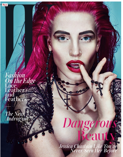 Jessica Chastain Gets Punk for W Magazine November 2015 Issue