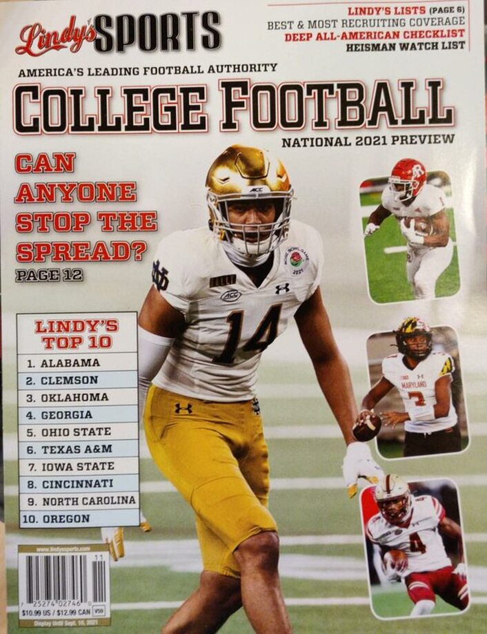 Lindy's Sports College Football Magazine